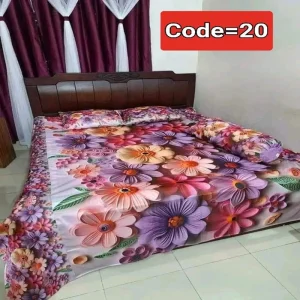 7/8 fit Waterproof 3d print bedsheet+3 Gift Item=B20