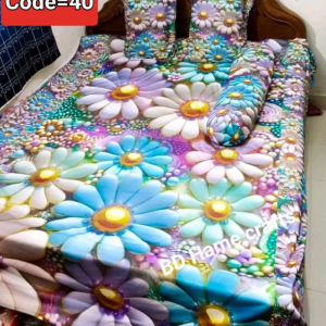 7/8 fit Waterproof 3d print bedsheet+3 Gift Item=B40